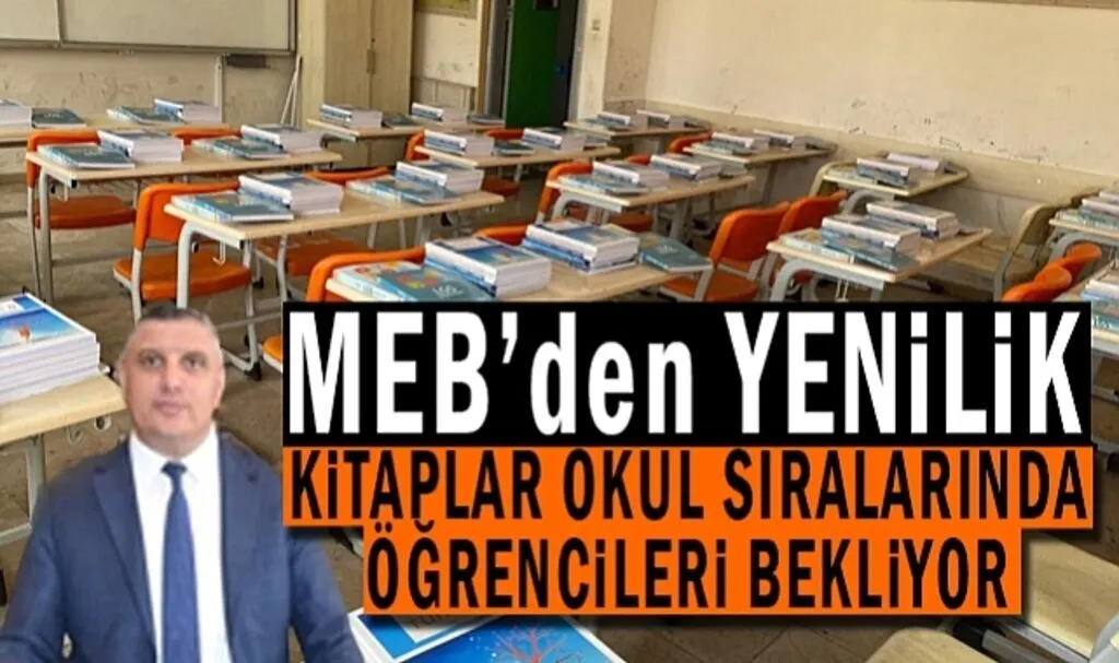 Samsun'da kitaplar okul sıralarında öğrencileri bekliyor