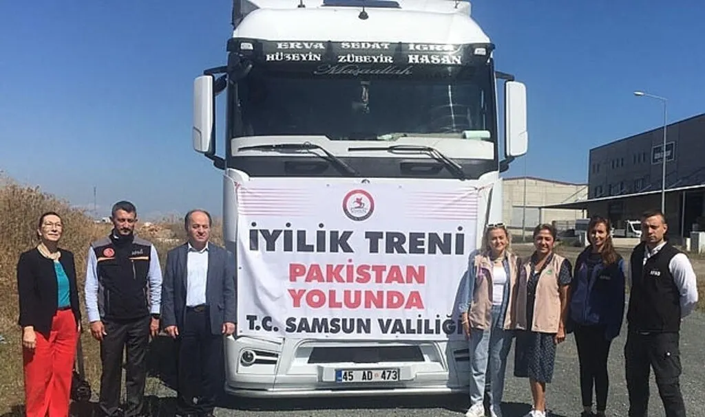 Samsun'dan Pakistan'a Yardım Tırları! Samsun Haber