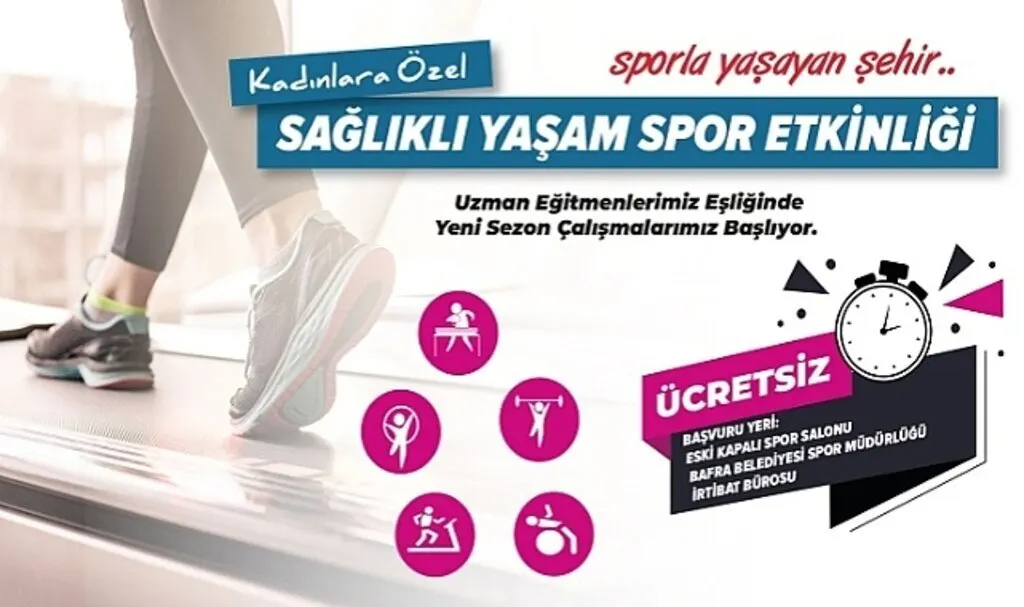 Bafra Belediyesi'nden Kadınlara Özel Sağlıklı Yaşam Etkinliği