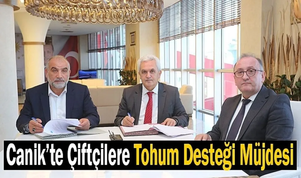 Canik'te Çiftçilere Tohum Desteği Müjdesi