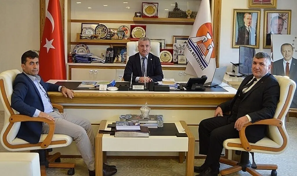 Havza Tapu Müdürü Temel Ergin'den Başkan Özdemir'e ziyaret
