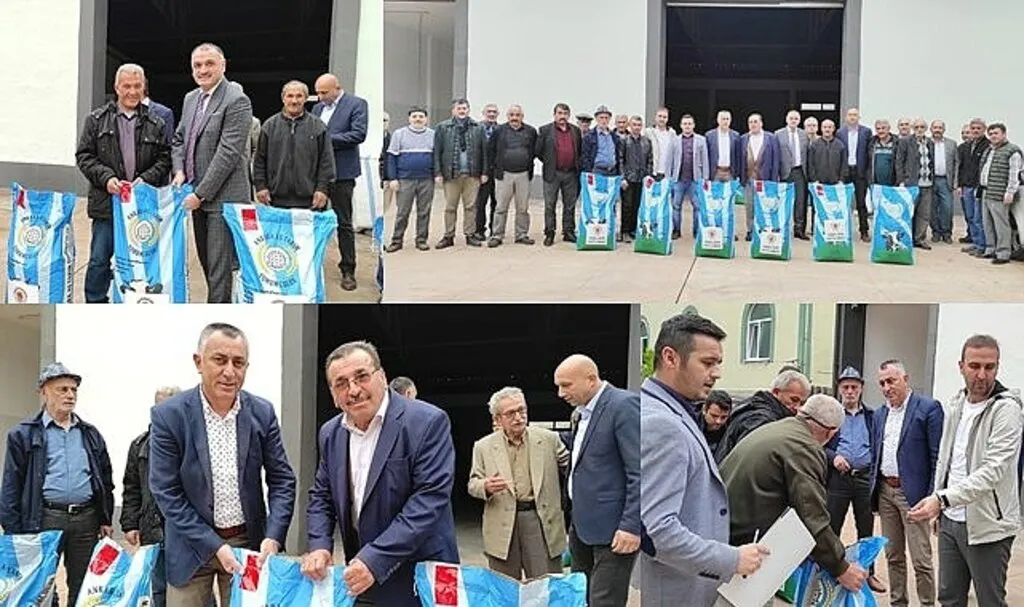 Salıpazarı'nda çiftçilere süt otu tohumu dağıtıldı