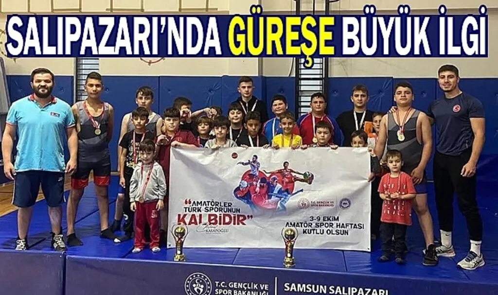 Salıpazarı'nda Güreşe Büyük İlgi