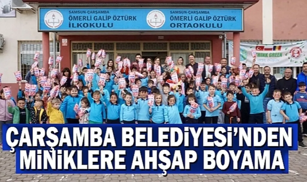 Çarşamba Belediyesi'nden Miniklere Ahşap Boyama 