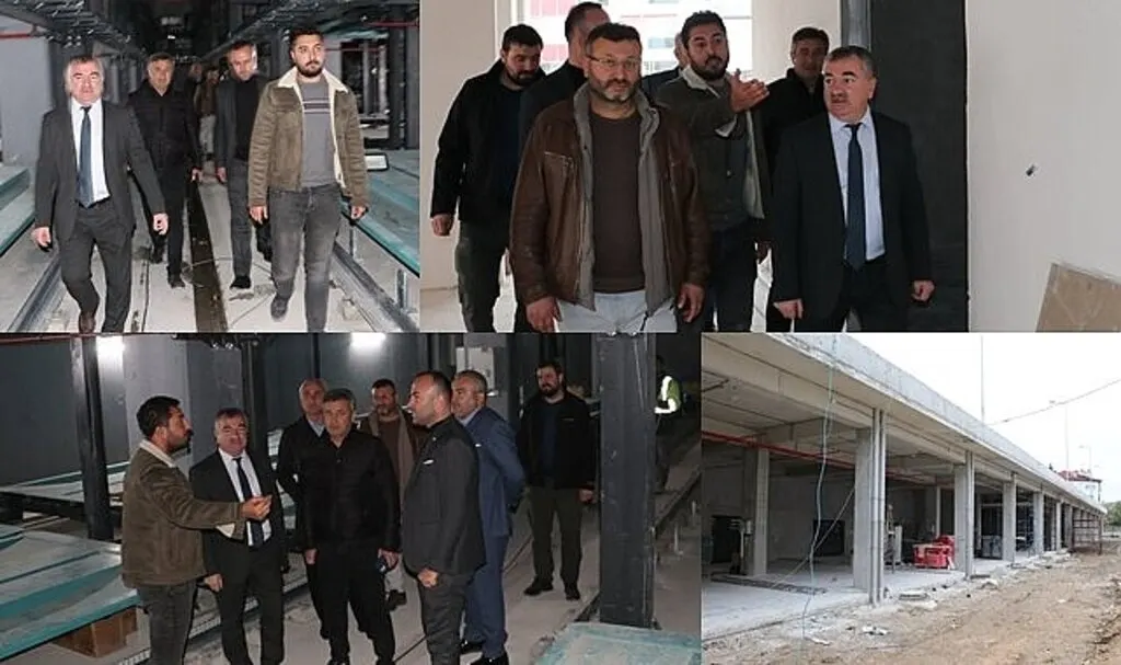 Havza Belediye Başkanı Özdemir ve STK temsilcileri otopark inşaatını gezdi