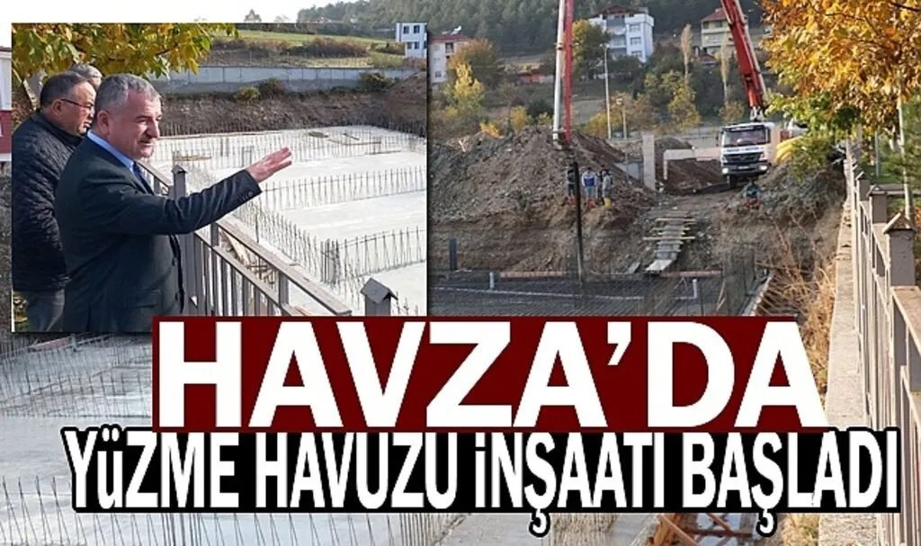 Havza’da yarı olimpik yüzme havuzu inşaatı başladı