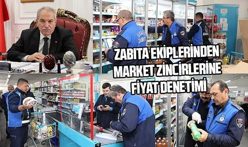 İlkadım Belediyesi Zabıta Ekipleri'nden zincir marketlere fiyat denetimi