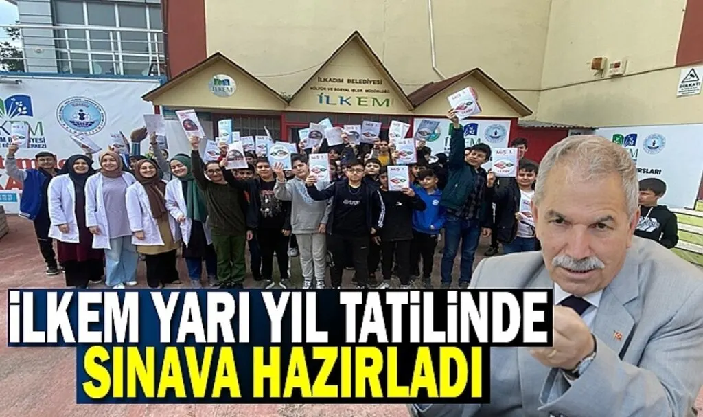 ilkemli Öğrenciler yarı yıl tatilde sınava hazırlandı