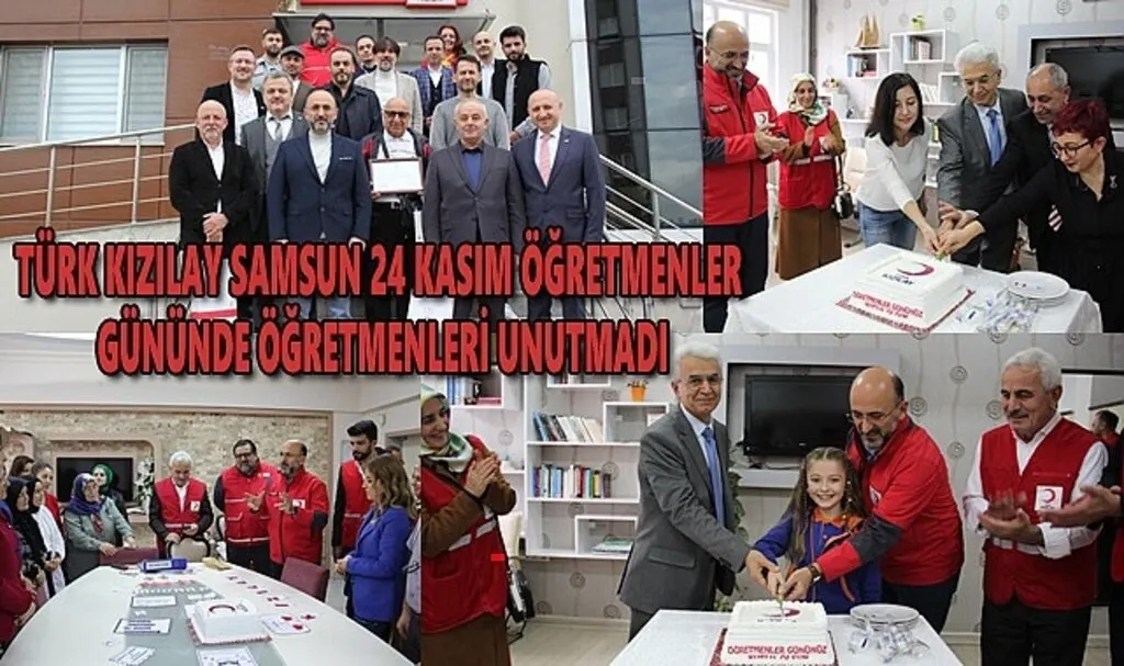 Kızılay Samsun 24 kasım öğretmenler gününde öğretmenleri unutmadı
