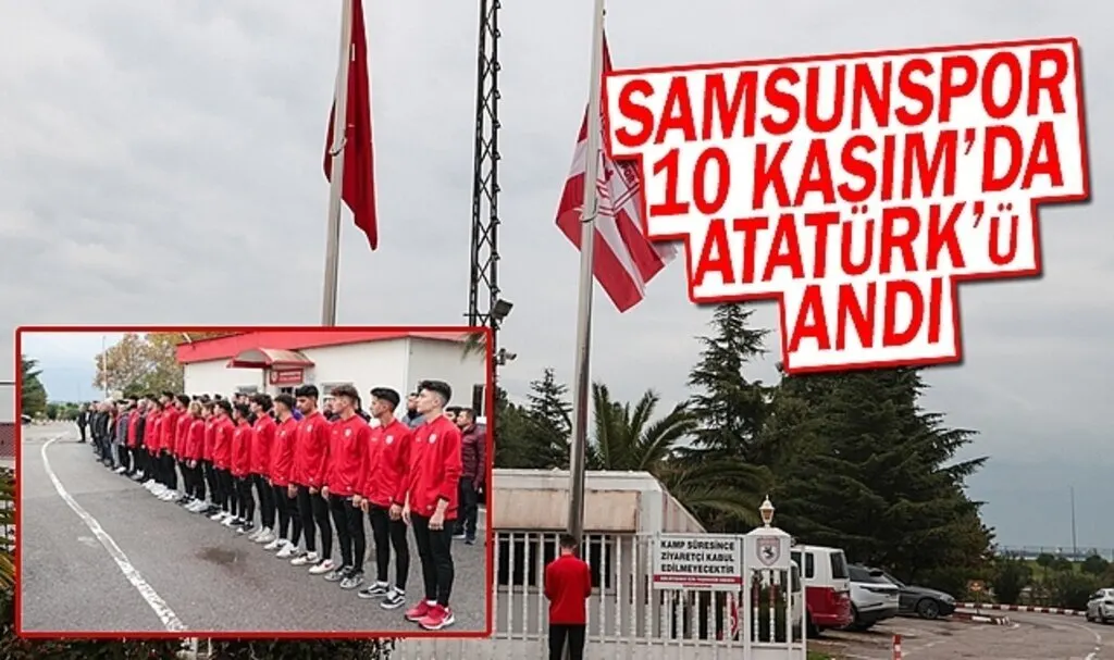 Samsunspor 10 Kasım'da Atatürk'ü Andı
