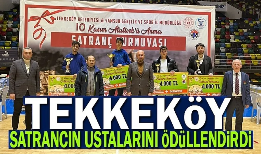 Tekkeköy’de satrancın ustaları ödüllendirildi