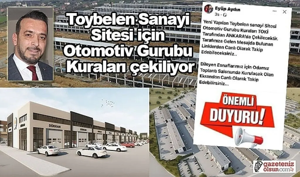 Toybelen yeni sanayi sitesi kura çekimi! Samsun Haberleri 