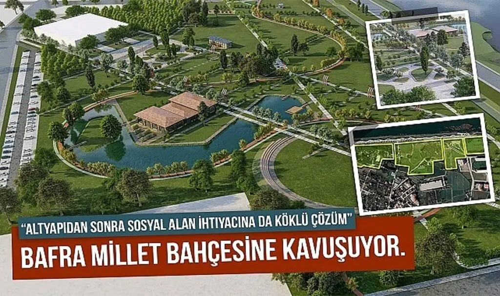 Bafra Millet Bahçesi'ne kavuşuyor