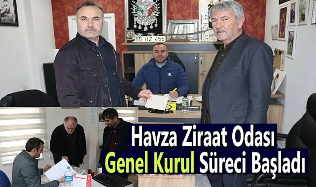 Havza Ziraat Odası Genel Kurul Süreci Başladı