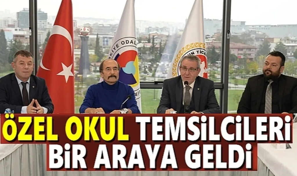 Özel okul temsilcileri bir araya gelerek istişarede bulundu