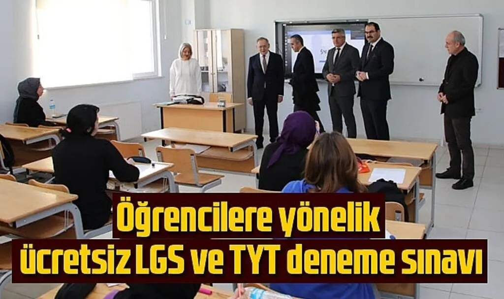 Samsun'da ücretsiz LGS ve TYT deneme sınavı düzenlendi
