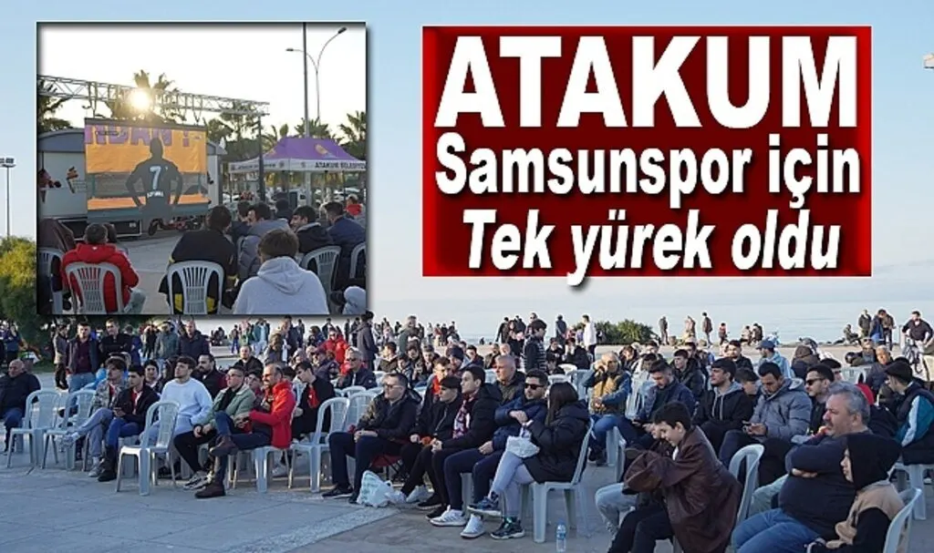 Atakum Samsunspor için tek yürek oldu 