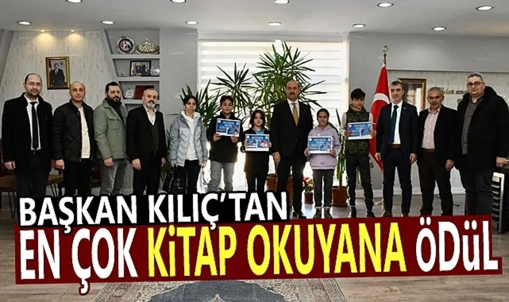 Başkan Kılıç'tan en çok kitap okuyana ödül
