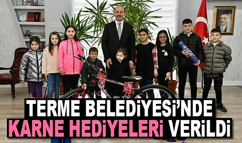 Başkan Kılıç'tan miniklere karne hediyesi