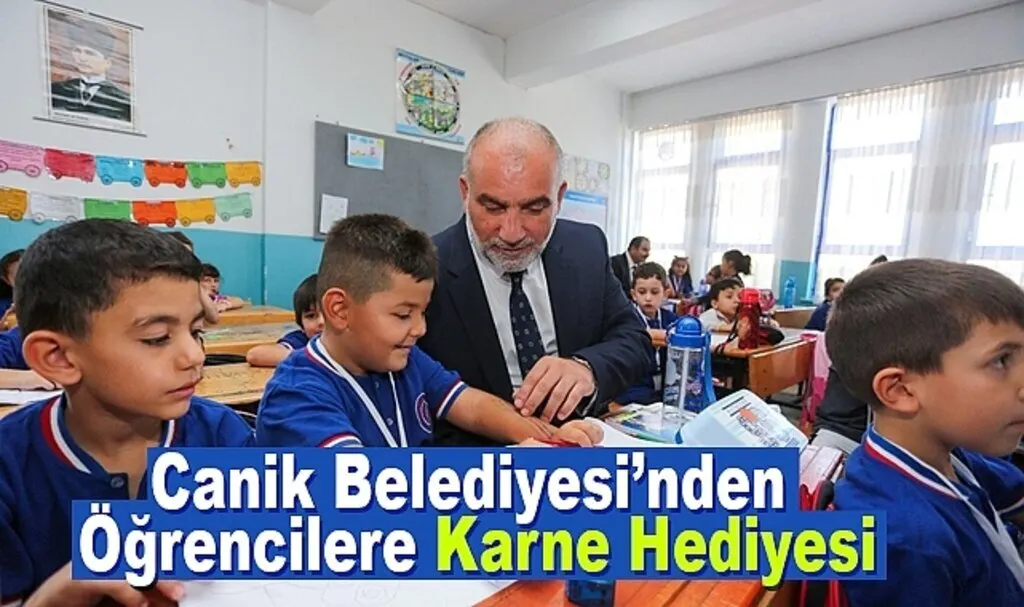 Canik Belediyesi’nden Öğrencilere Karne Hediyesi
