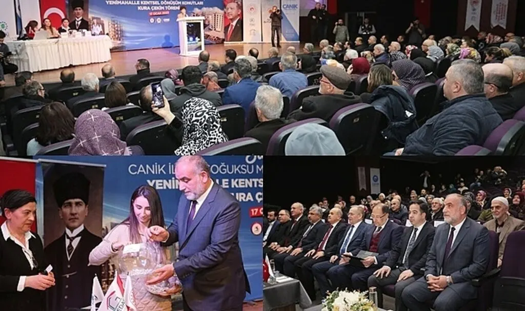 Canik Şehr-i Bahçe Konutları'nda kura çekimi heyecanı
