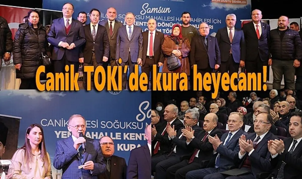 Canik TOKİ’de kura heyecanı! 79 konut sahiplerine teslim edildi