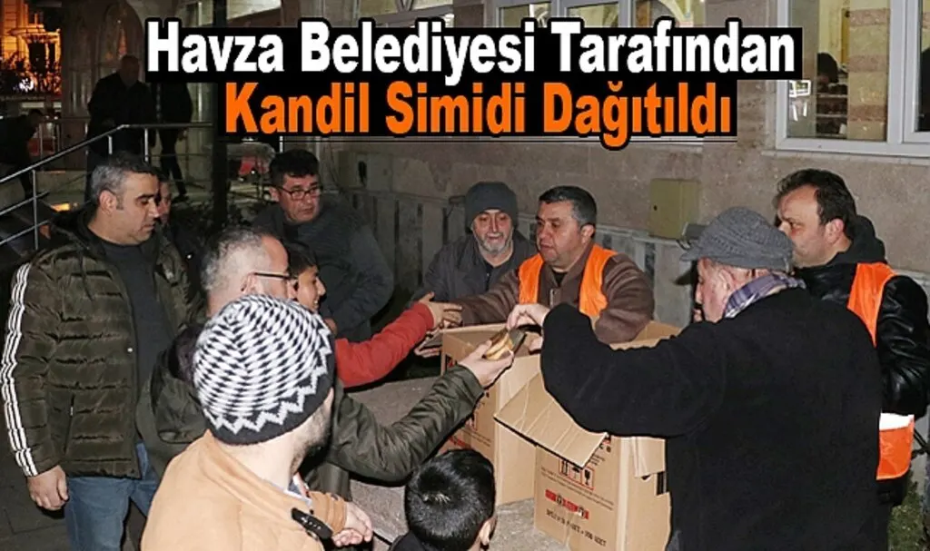 Havza Belediyesi Tarafından Kandil Simidi Dağıtıldı