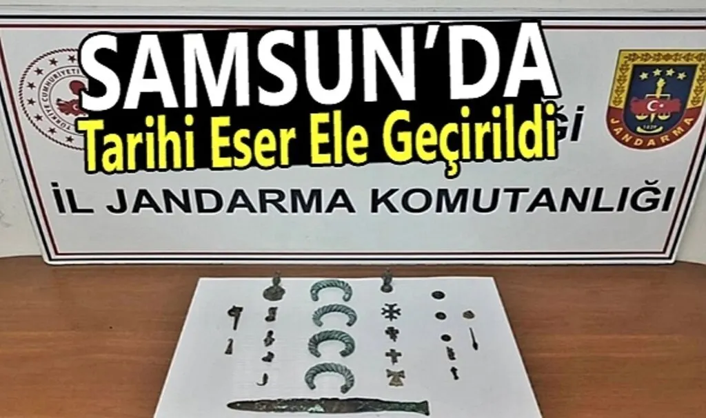 Samsun'da Tarihi Eser Ele Geçirildi