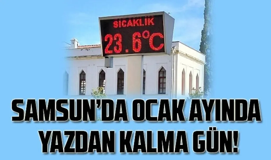 Samsun'da yazdan kalma gün! termometreler 24 dereceyi gördü