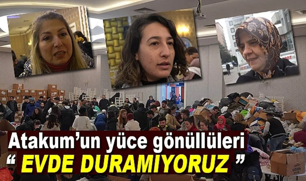 Atakum Halkından Deprem Bölgelerine yardımlar devam ediyor