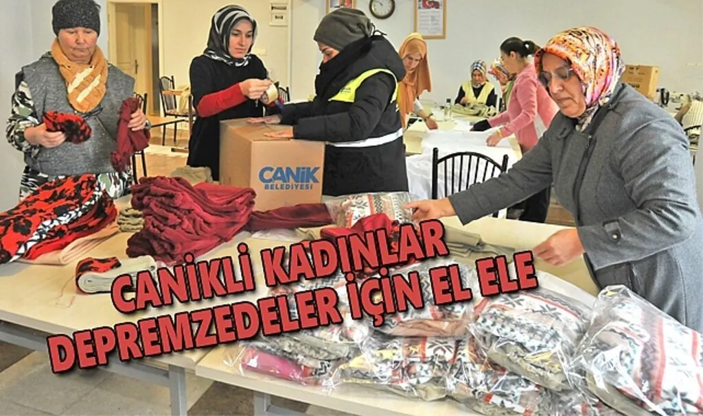 Canikli Kadınlar Depremzedeler İçin El Ele