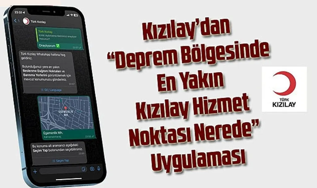 En Yakın Kızılay Hizmet Noktası Nerede? Kızılay Deprem Uygulama