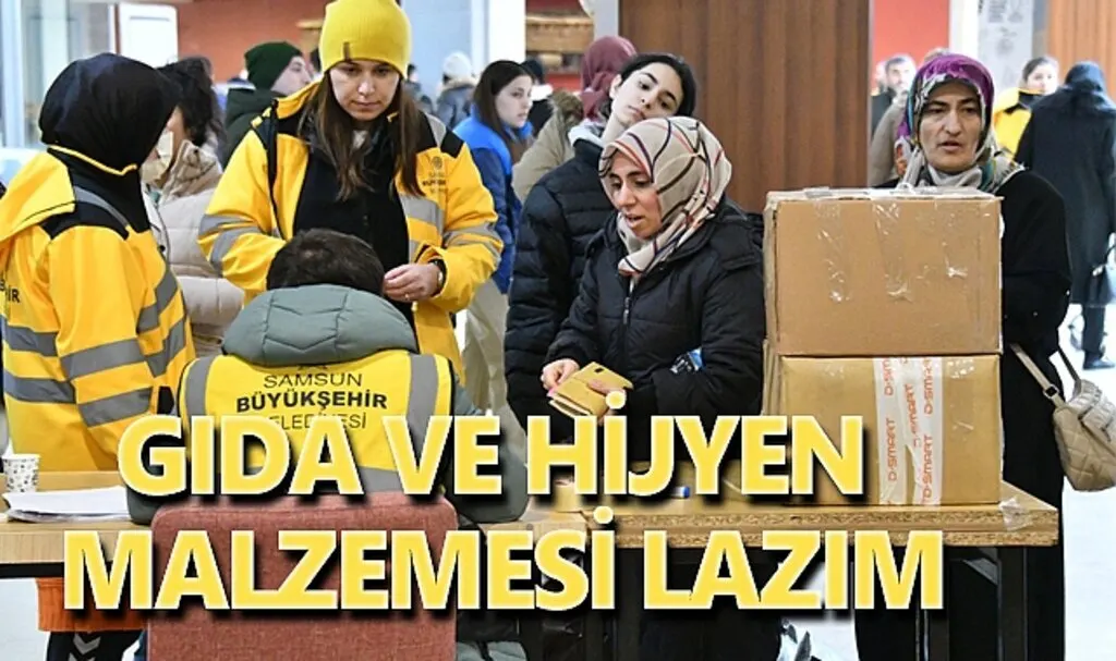 Gıda ve hijyen malzemesi lazım