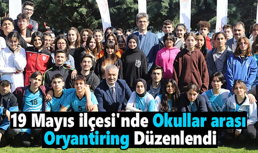 19 Mayıs İlçesi'nde Okullar arası Oryantiring Düzenlendi