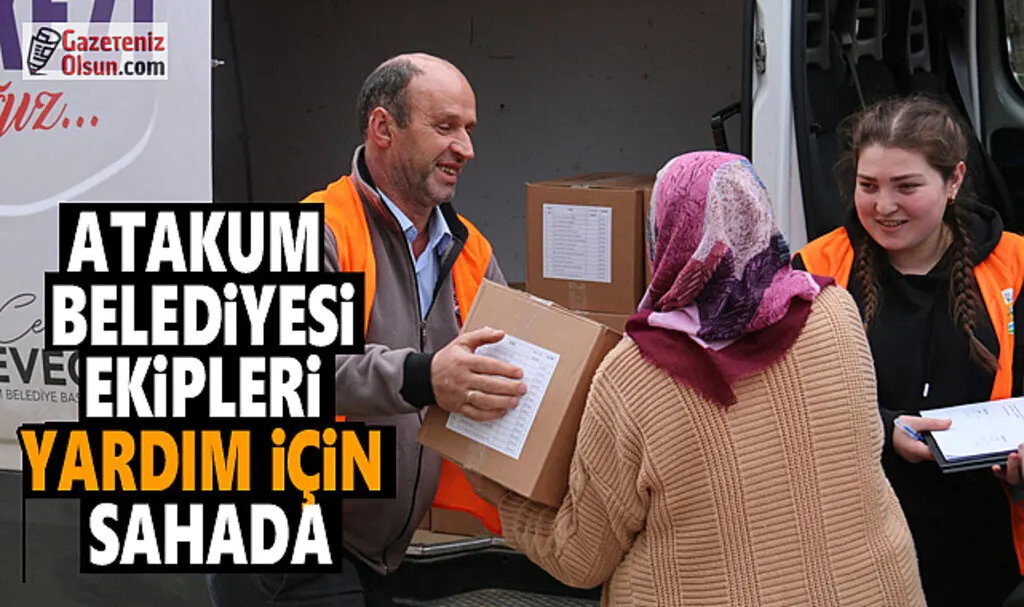 Atakum Belediyesi ekipleri Ramazan dayanışması için sahada