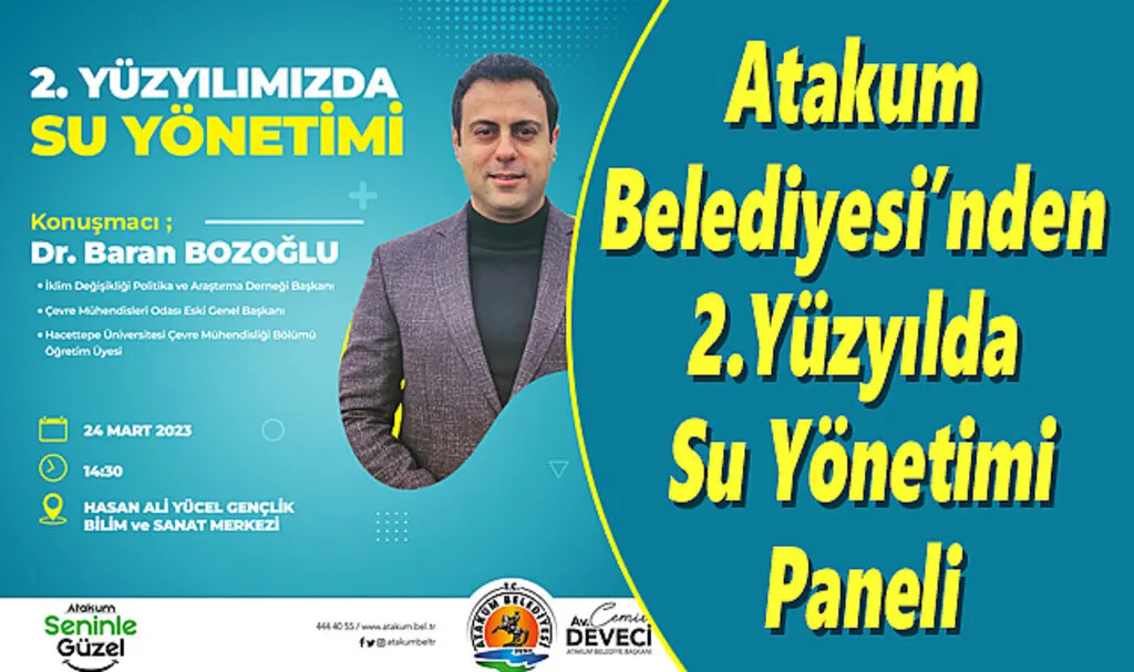 Atakum Belediyesi’nden 2.Yüzyıllda Su Yönetimi paneli