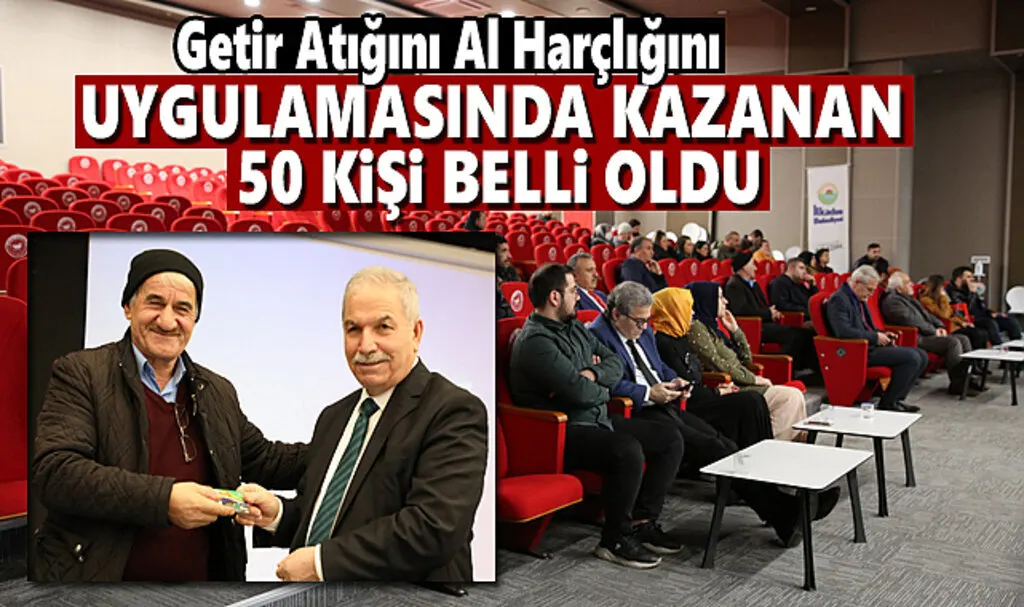 ilkadım'da Atığını Getiren 50 Şanslı Kişi Çekilişle Belli Oldu