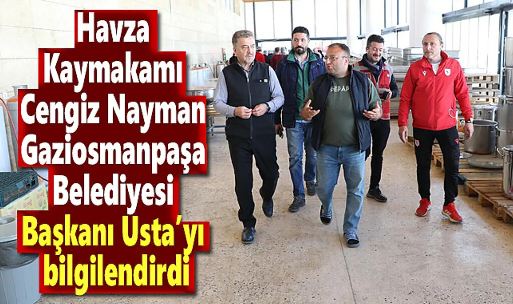 Kaymakam Nayman Gaziosmanpaşa Belediyesi Başkanı Usta’yı bilgilendirdi