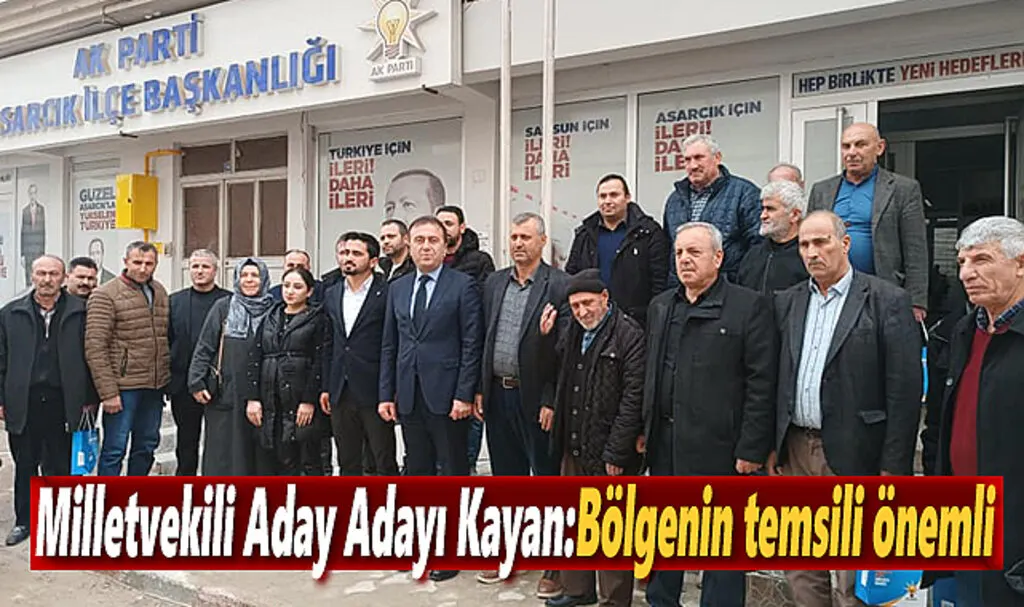 Milletvekili Aday Adayı Kayan : Bölgenin temsili önemli