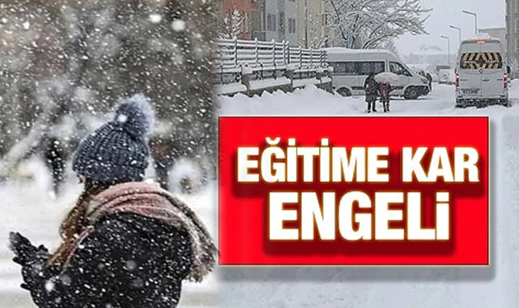 Samsun'da 3 ilçede eğitime kar engeli!