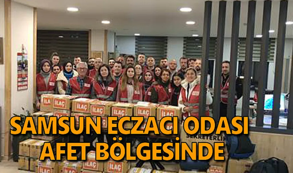 Samsun Eczacı odası afet bölgesinde