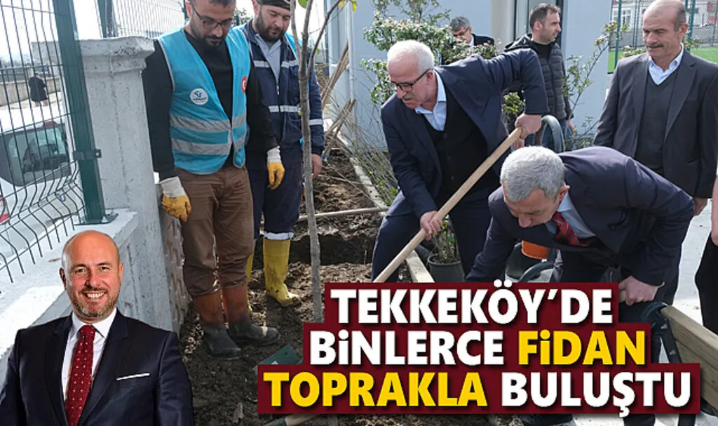 Tekkeköy’de binlerce fidan toprakla buluştu