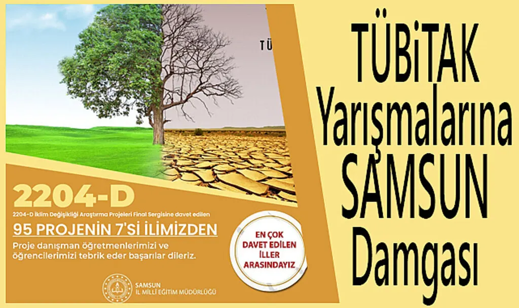 TÜBİTAK Yarışmalarına Samsun Damgası 