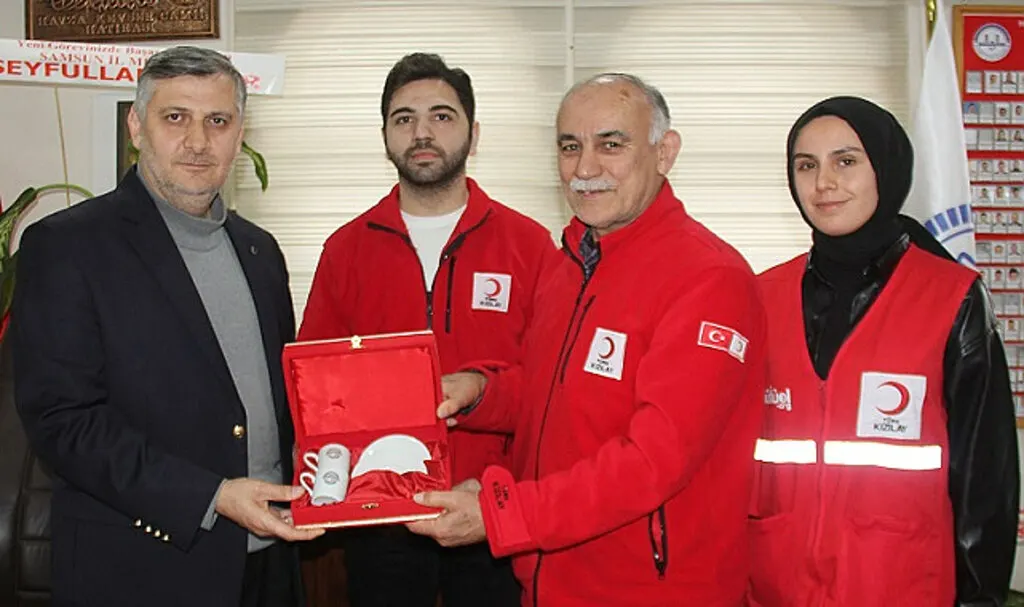 Türk Kızılay Havza Temsilciliğinden İlçe Müftüsü Alıcı’ya ziyaret