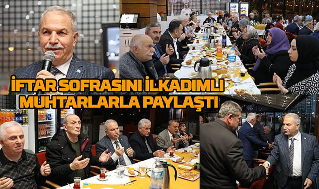 Başkan Demirtaş'tan İlkadımlı muhtarlara iftar yemeği