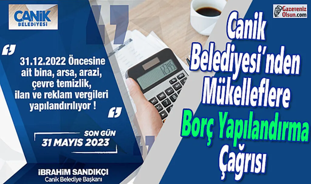Canik Belediyesi’nden Mükelleflere Borç Yapılandırma Çağrısı 