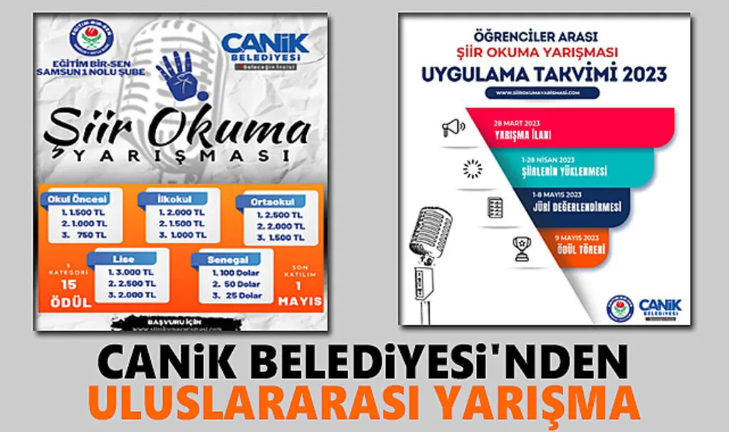 Canik Belediyesi’nden Uluslararası Yarışma 