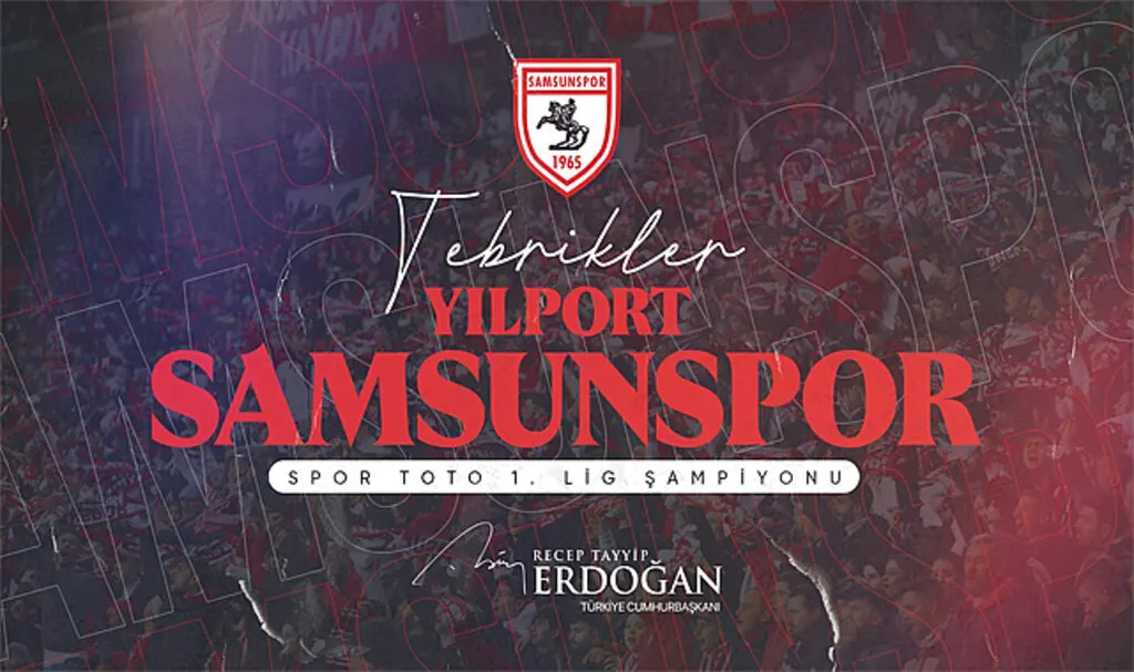 Cumhurbaşkanı Erdoğan Samsunspor'u tebrik etti
