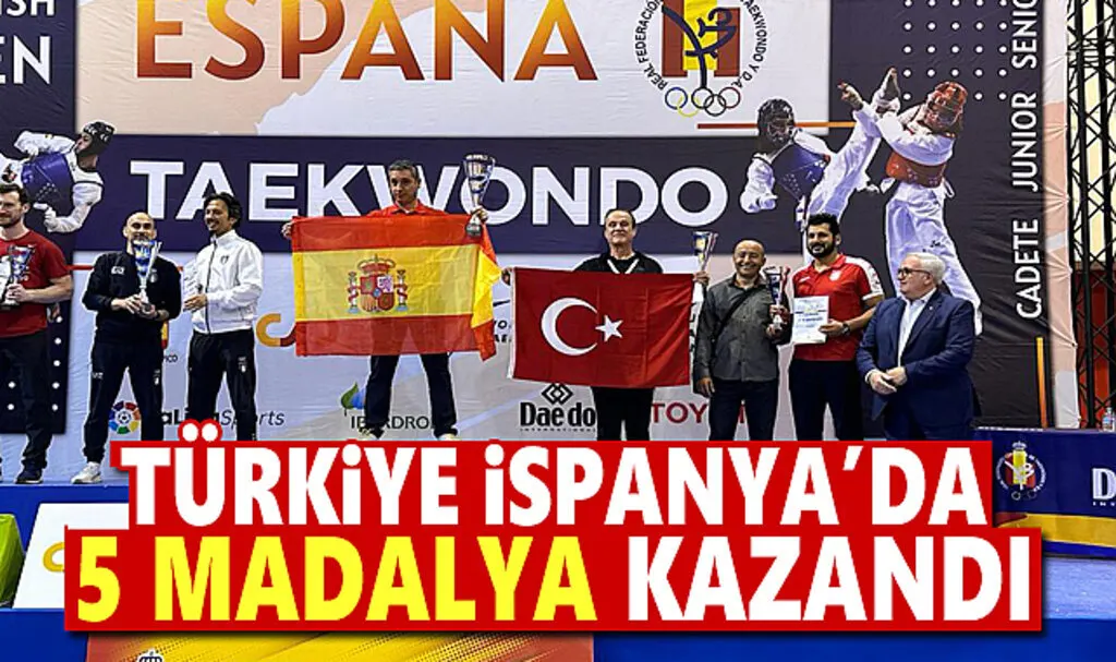 Milli Taekwondocular İspanya'da 5 madalya kazandı