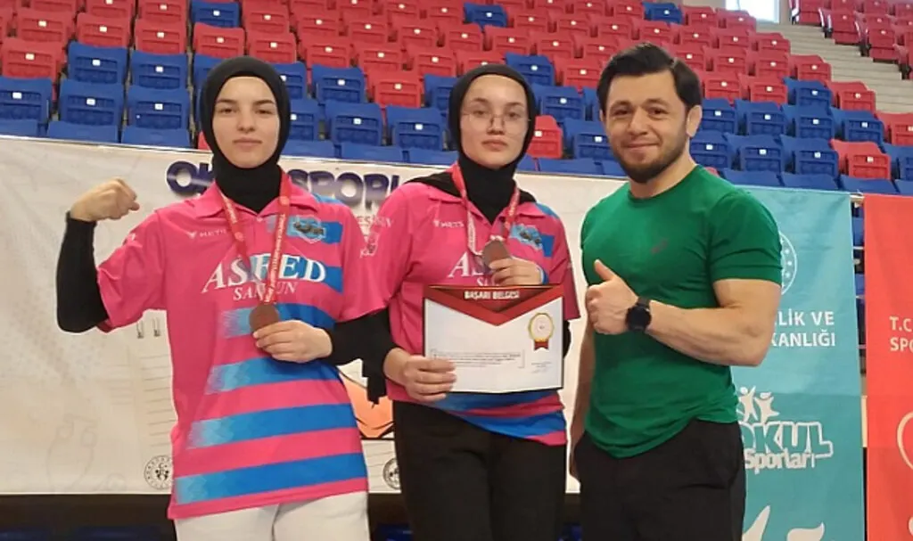 Nurdane Söker ve Dilek Sakallı Samsun’a gurur yaşattılar